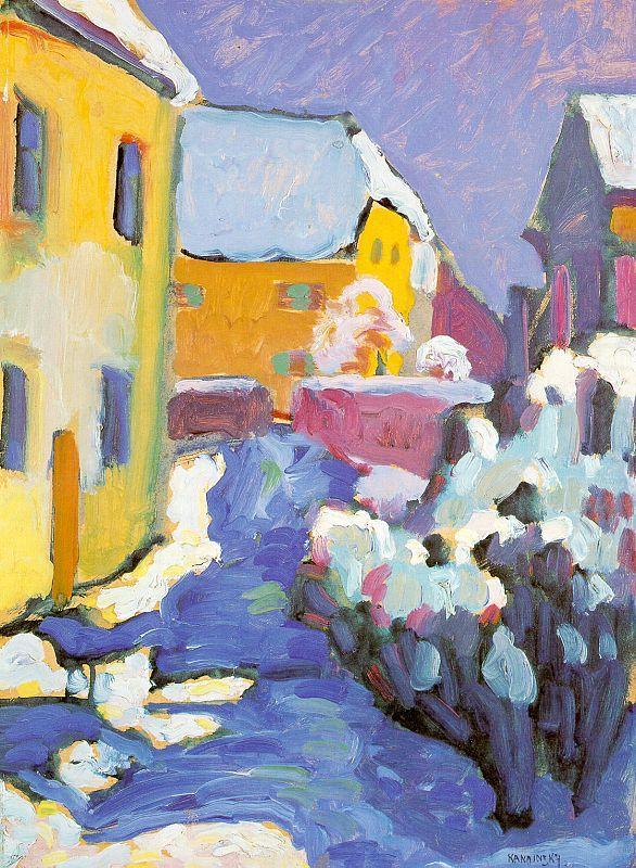 Cemetery and Vicarage in Kochel, Wassily Kandinsky